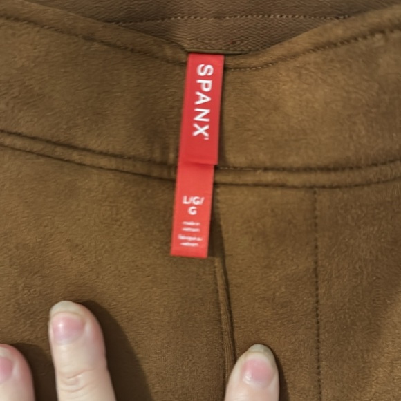 Suede spanks, tummy control flare leg size large - Picture 5 of 5